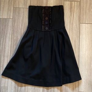 Hazel Black Strapless Dress